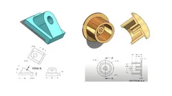Solidworks tutorial Part Models, Geometric Shape, Basic Features of Extrude and Revolve