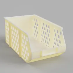 Stackable storage box Stacking box with honeycomb structure - 3D printing STL (FDM-optimized) | incl. commercial license for 5 units (expandable)