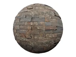 Stacked Stone Wall PBR  Texture