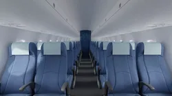Airplane-Interior 3D model interior of airplane with seats Low-poly 3D model