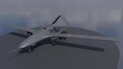 Bayraktar TB2 Turkish Unmanned Aerial Vehicle UAV Low-poly 3D model