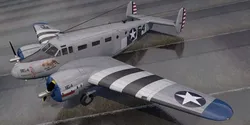 Beechcraft Model-18 C-45 Expeditor 3D model