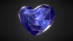 Blue Crystal Heart