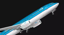 Boeing 737-800 KLM Low-poly 3D model