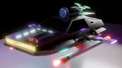 car sci fi 3D model