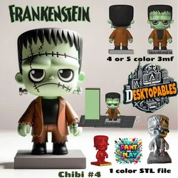 Cute Chibi Frankenstein's Monster | Halloween Special (4 or 5-Color AMS & STL) 🧟