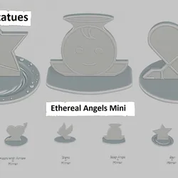 Ethereal Angels Mini Pack Emoji Statues