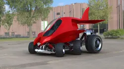 Futuristic Hybrid Aircraft Vehicle 3D model