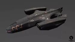 Galaxy Tiger Spaceship Low-poly 3D model