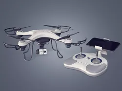 Generic Quadcopter Drone Low-poly 3D model
