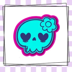Girly Skull Freshie STL