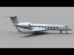 Gulfstream G550 Business Jet 3D model