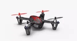 Hubsan X4 H107C BlackRed Low-poly 3D model