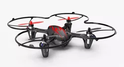 Hubsan X4 H107C BlackRed Propeller Guard Low-poly 3D model