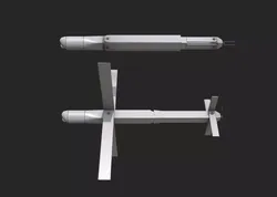 Isra UVision Hero120 Drone UAV Loitering Munition Low-poly 3D model