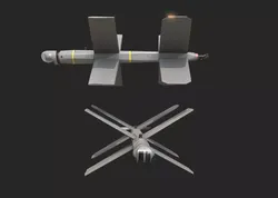 Lancet UAV Drone Lancet3 Loitering Munition Low-poly 3D model