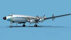 Lockheed L1649 Star Liner Lufthansa 3D model