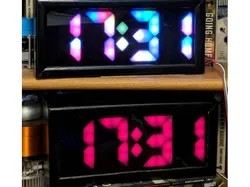 NeoPixel Seven Segment Clock Display