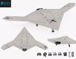 Northrop Grumman X-47B UCAV Drone 3D model