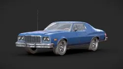 Old Classic Car Lowpoly