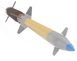 Pantsir S1 Two-Stage Missile 57E6E 3D model