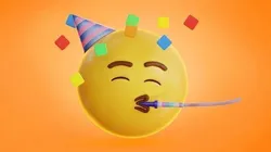 Party Face Animated Emoji Low-poly 3D model