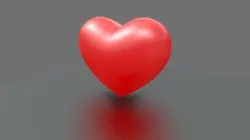 ❤️Red Heart emoji low poly