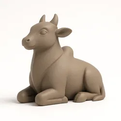 Sacred Nandi – Minimalistic 3D Printable Bull Sculpture