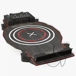 SpaceX Autonomous Rocket Recovery Barge Marmac 3D model