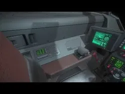 Stingray MKIII Sci Fi Fighter Cockpit Low-poly 3D model