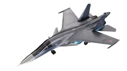 SU-34 Russian strike fighter Low-poly 3D model