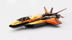 Venom X Spaceship  Low-poly 3D model