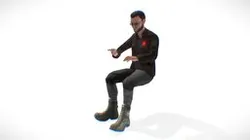 ハッカー The Hacker ハッカー (Rigged - Typing Animation)