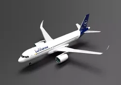 Airbus A320 NEO  Lufthansa Livery 3D model