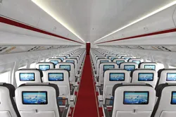Airplane cabin 109 Seats 3D model