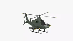 Army Chopper 3D Illustration 3D model