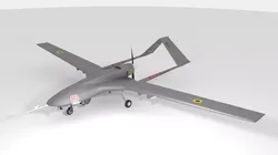 Bayraktar TB-2 UAV Ukrainian 3D model