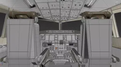 Boeing 777 - 300 Cockpit 3D model