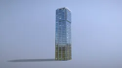 Building Frankfurt Eurotheum Low-poly 3D model