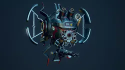 Combat Drone Low-poly 3D model