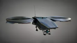 Cyberpunk Scout Drone Low-poly 3D model