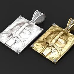 FACES GOLD PENDANT 3d printable model