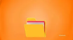 File Folder Emoji new Animated Low-poly 3D model