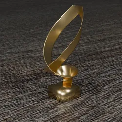 Golden Cup – Elegant 3D Printable Trophy - one part