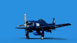 Grumman F8F-2 Bearcat V03 3D model