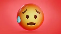 Hot face Animated Emoji Low-poly 3D model