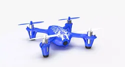 Hubsan X4 H107C Blue Low-poly 3D model