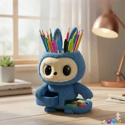 IMPROVED! Labubu Themed Desk Organizer