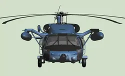 JASDF  UH-60J Rescue helicopter early model 3D model