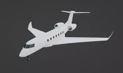 Jet - G600 Low-poly 3D model